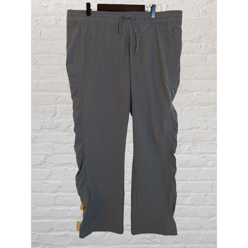 Kuhl Freeflex Move Hiking Pants Womens XL Short Gray Straight Leg Outdoor Travel